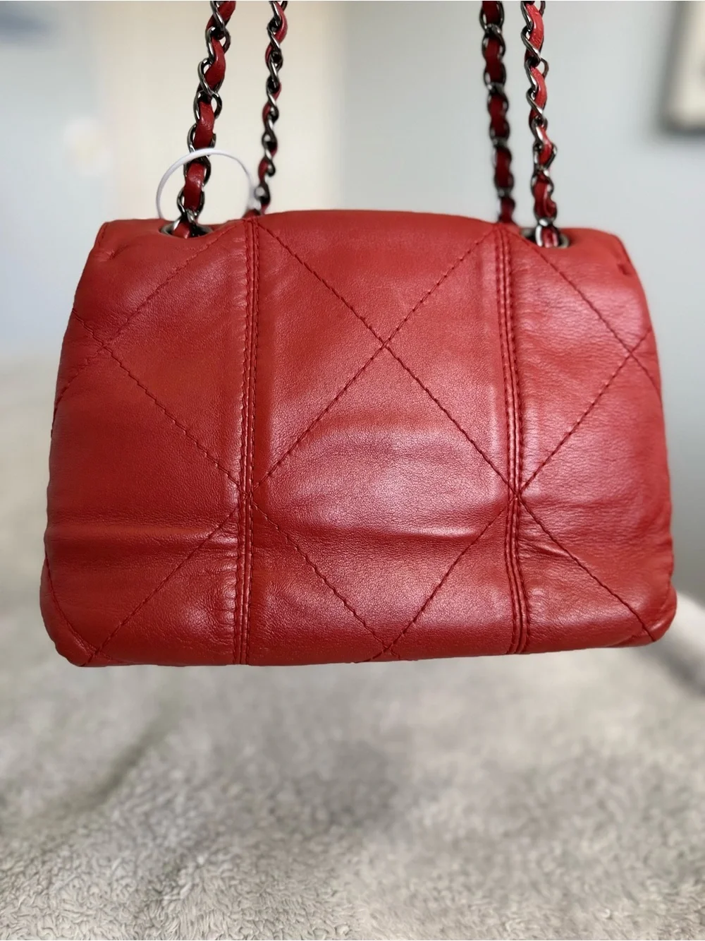 Chanel Soft Touch Flap Red Calfskin Silver HW - LegitApp COA - Like butter!
